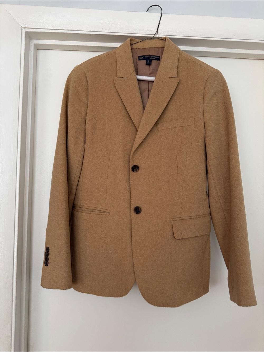 Brooks Brothers Camel Tan Wool-Blend Blazer